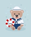 Bear sailor Royalty Free Stock Photo